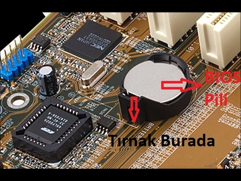 BIOS Pili Değiştirme