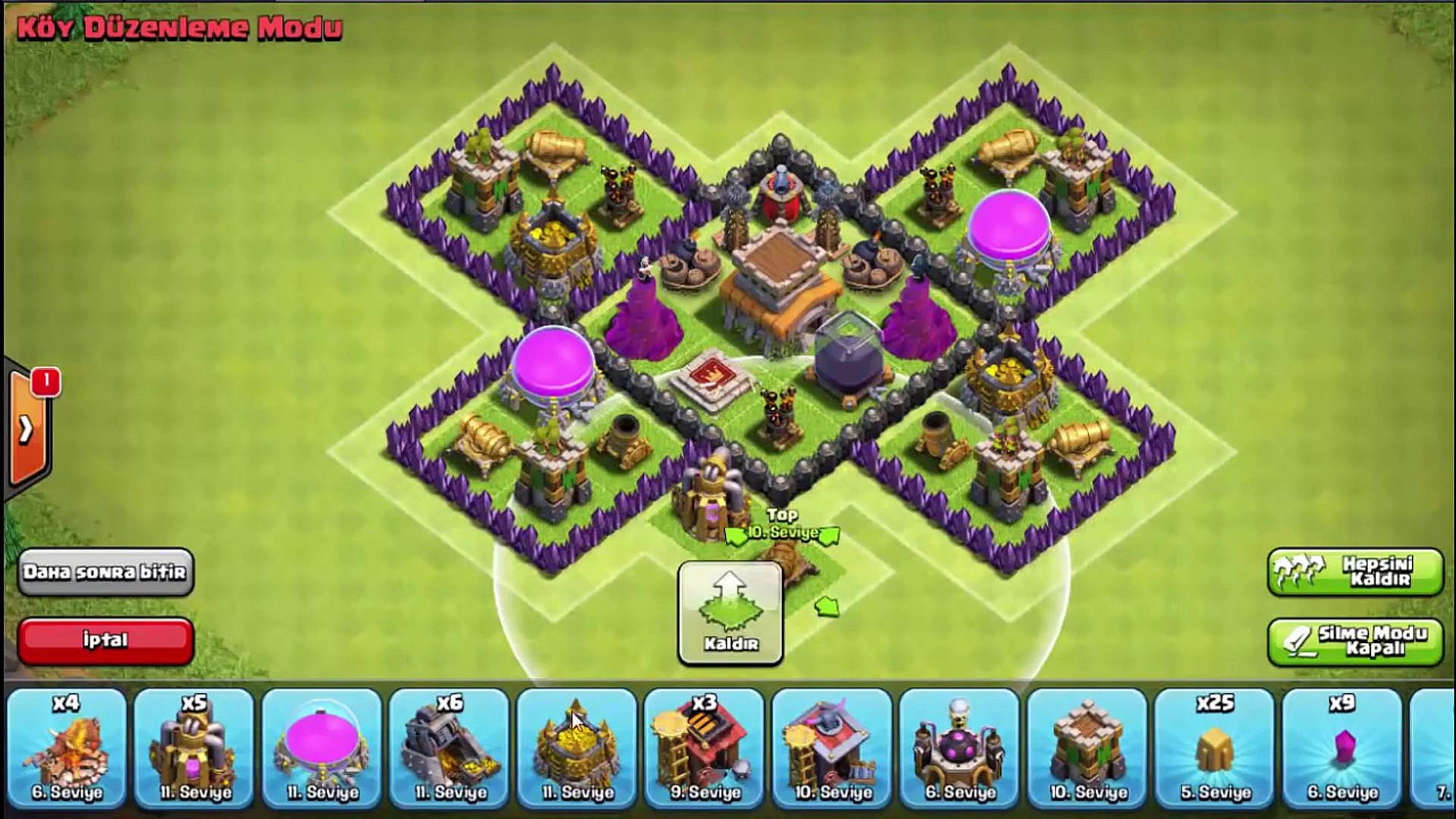 Clash Of Clans 7 Seviye Köy Düzeni