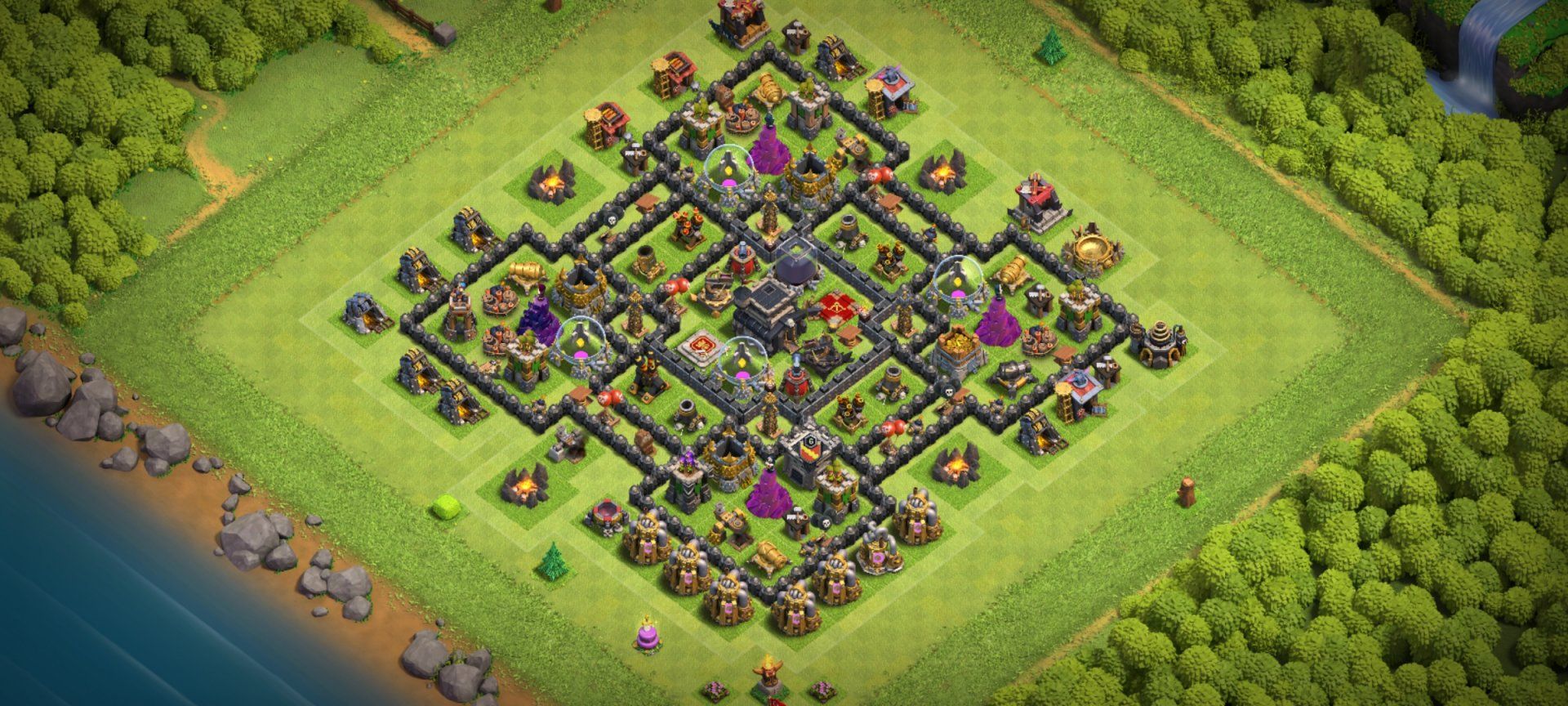 Clash Of Clans 9 Seviye Köy Düzeni